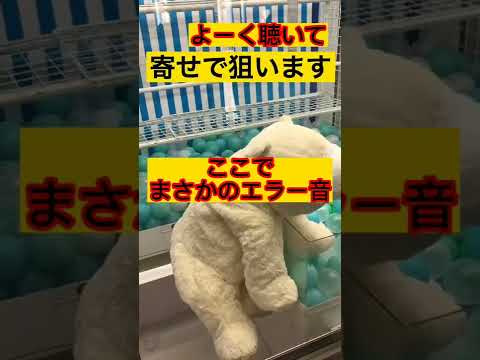 クレーンゲーム　エラー音があれに聴こえる！？よーく聴いてみて　#shorts　 #clawmachine #claw