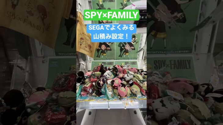 SPY×FAMILY、SEGAでよく見る山積み設定でぬいぐるみを獲る！#shorts #spyxfamily #アーニャ #クレーンゲーム