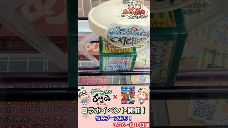 UFOキャッチャー 結屋さんのコラボイベント設定が超簡単でヤバい！【パンダ先生夫婦クレーンゲーム】#Shorts