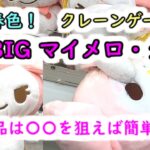 【新作！春色サンリオ 超超BIGマイメロ・クロミを簡単にゲットできる裏技】クレーンゲーム アーム弱い＆爪真っすぐでも、この技で攻略できます！