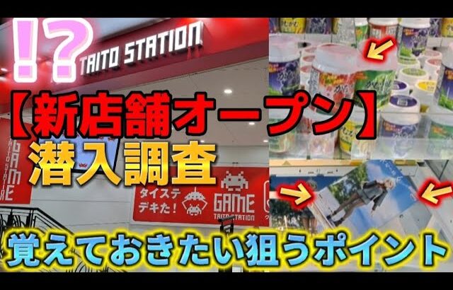 【クレーンゲーム】ゲーセン激戦区に新店舗オープン！潜入調査！【 ufoキャッチャー 橋渡し攻略   　タイトー 】