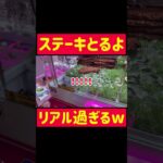 【UFOキャッチャー】リアルすぎるステーキとるよw