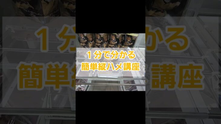 【超簡単】これであなたも縦ハメマスターに!?#クレーンゲーム#ufoキャッチャー攻略 #ufoキャッチャー #ヒロアカ