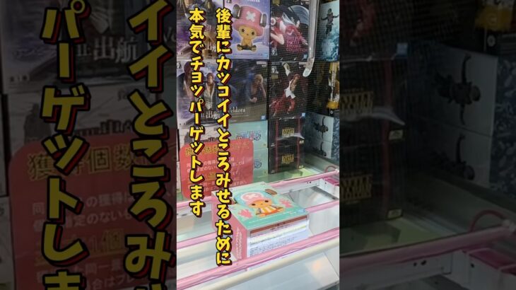 【クレーンゲーム】3手でゲット！橋渡しでお得にゲットできます！｜チョッパー編 #クレーンゲーム #ゲームセンター #橋渡し #onepiece #shorts