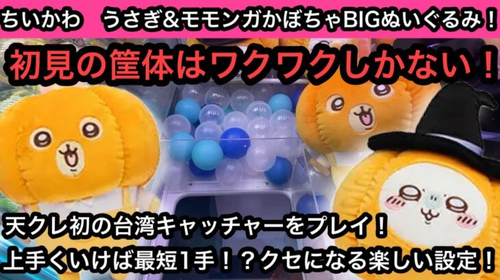 台湾キャッチャーinちいかわシリーズのぬいぐるみ！うさぎ&モモンガかぼちゃBIGぬいぐるみにチャレンジ！【クレーンゲーム】【인형뽑기】【日本夾娃娃】【JapaneseClawMachine】