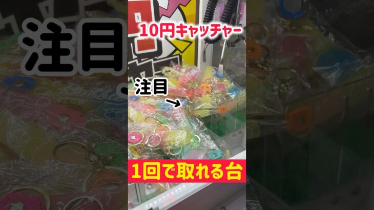 【10円】取れる台を見極めると子供でも簡単GET！！#クレーンゲーム